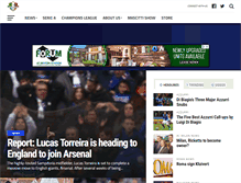 Tablet Screenshot of italianfootballdaily.com
